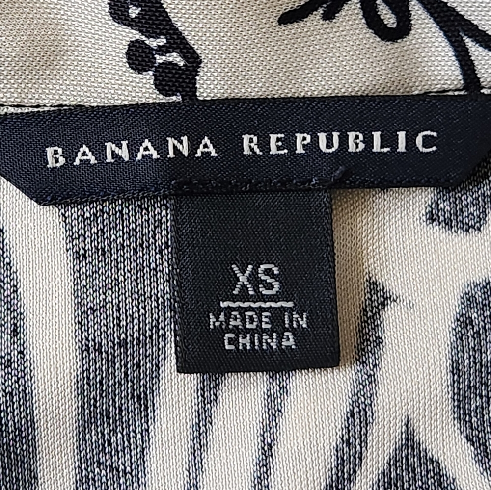 BANANA REPUBLIC Silk Poppy Print A-line Dress - Size XS - Picture 12 of 14
